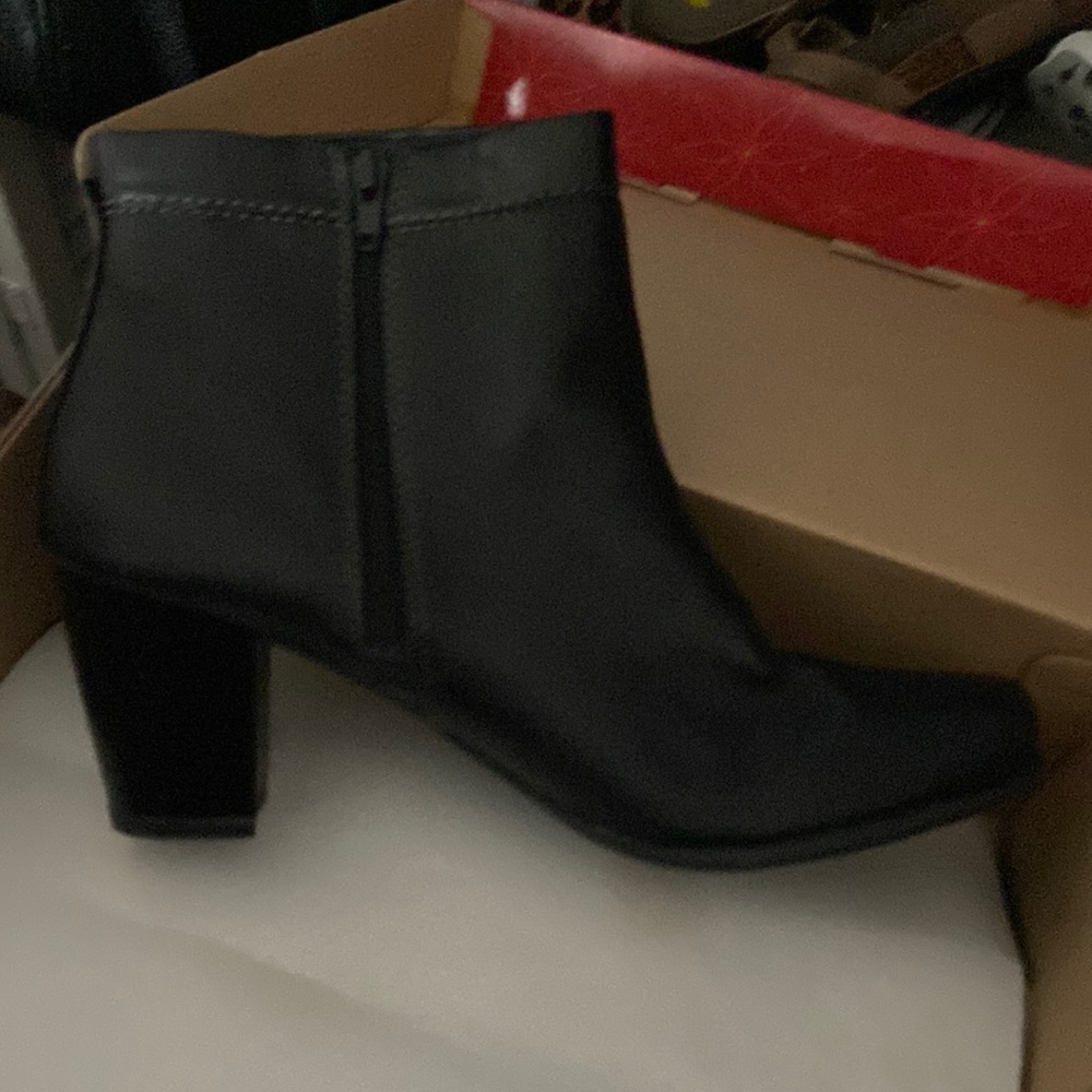 Black booties by St Johns Bay